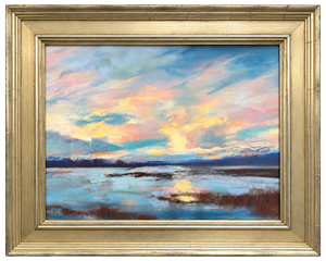 Carol Talley "Winter Storm" Pastel  17 3/4 x 15