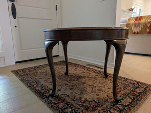 Burl Walnut Round Occasional Table