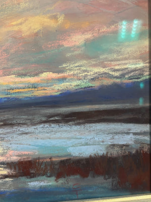 Carol Talley "Winter Storm" Pastel  17 3/4 x 15