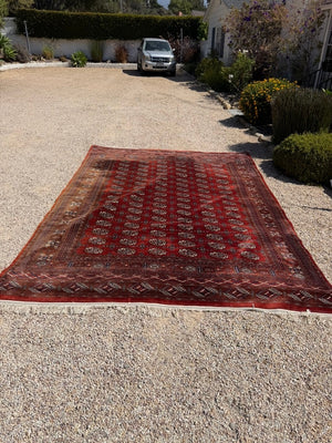 Antique Bokhara Handmade Wool Rug