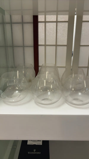 Vintage Tiffany & Co. Crystal Stemless Wine / Brandy Glasses, Made in Spain – Set of 8
