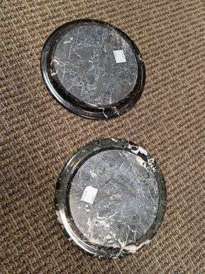 Black Jasper Stone Plate 10" Diameter Heavy