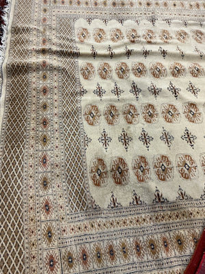 Antique Bokhara Handmade Wool Rug  7'6"x9'6"