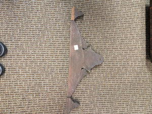 French Walnut Wood Pediment 19th Century (SFB) 27" Length