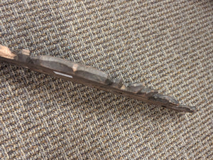 French Walnut Wood Pediment 19th Century (August 1821 u 1871) 25" Length