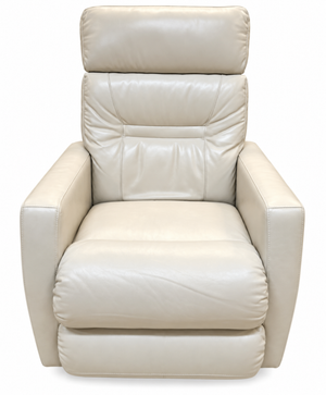 Cream Leather Lazy Boy Electric Recliner