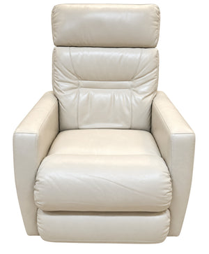 Cream Leather Lazy Boy Electric Recliner