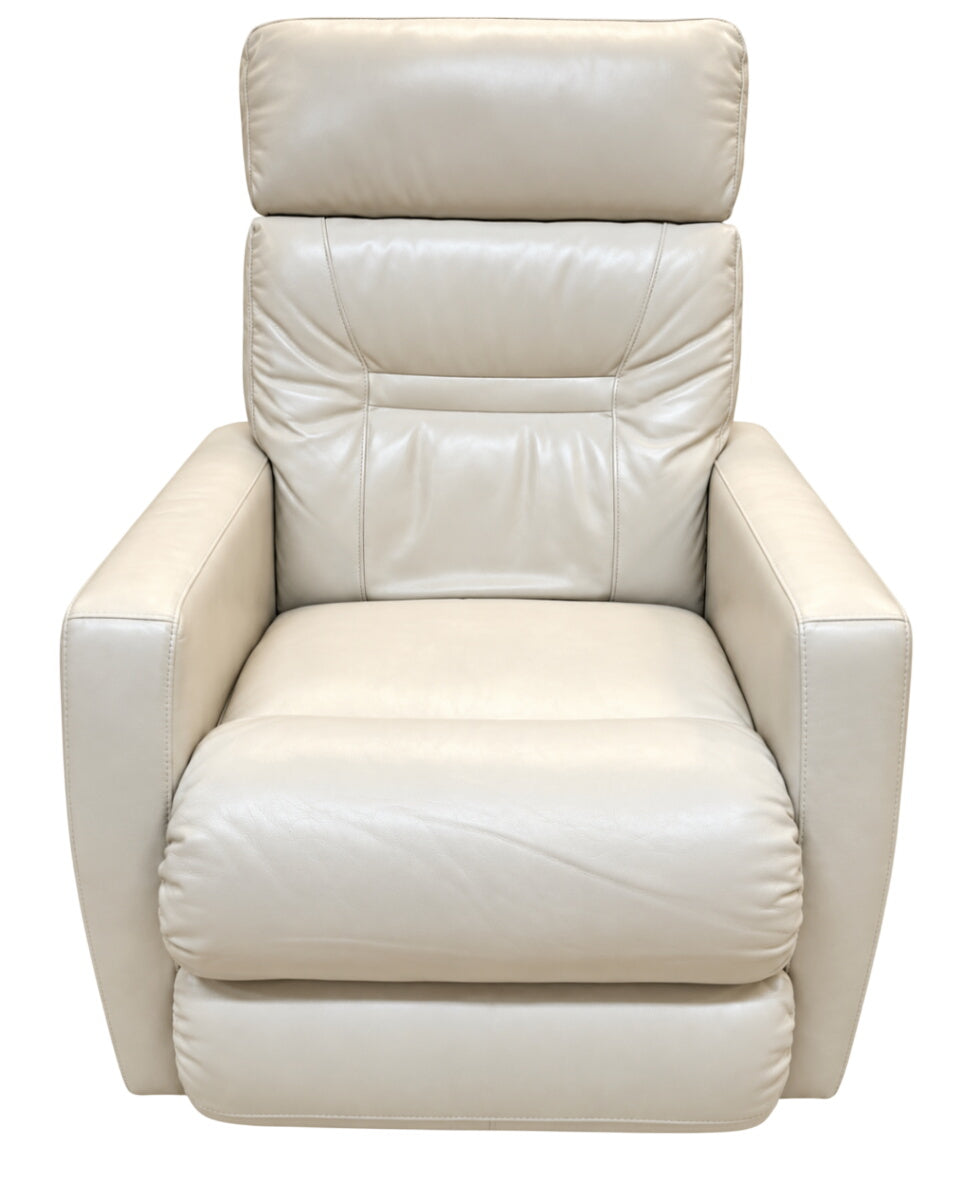 Cream Leather Lazy Boy Electric Recliner