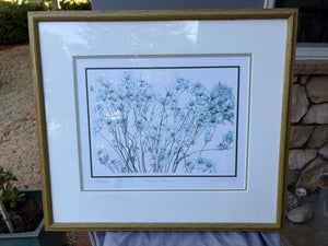 James Black “Flannel Flower” (1989) Limited Edition Print, 233/350 Framed 19 3/8 in x 16 7/8