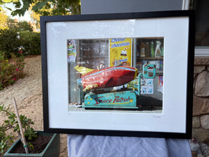 Randy Hage, “Ray’s Grocery " Signed Artist’s Proof Color Photograph, Framed 21 1/4 in x 17 1/8 in