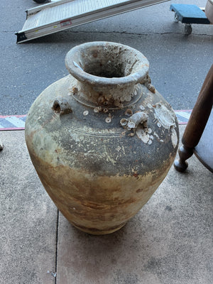 Southeast Asian Stoneware Shipwreck Storage Jar with Marine Encrustation, Believed to Date to the 14th–16th Century
