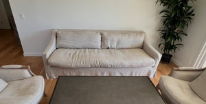 Restoration Hardware Slope Arm Slipcover Sofa 94" W.