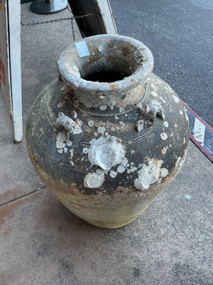 Southeast Asian Stoneware Shipwreck Storage Jar with Marine Encrustation, Believed to Date to the 14th–16th Century
