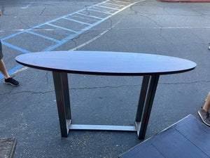 Metal and Wood Welded Structure Surfboard-Top Bar Height Table (72 x 18 x 40 in)