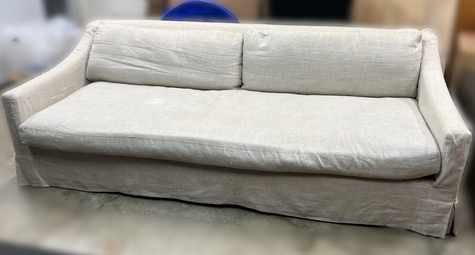 Restoration Hardware Slope Arm Slipcover Sofa 94" W.