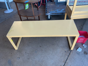 Yellow Metal Bench  46 x 16 x 17 (4 available )