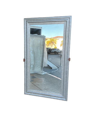 Silver Gilded Wall Mirror, 49 x 85 in