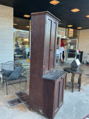 Measures 30 x 26 x 84 slender cabinet rustic vintage