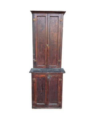 Vintage 2 Tier Stepback Cabinet  30 x 26 x 84