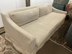 Restoration Hardware Slope Arm Slipcover Sofa 94" W.