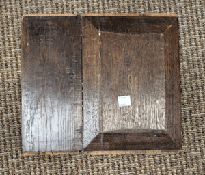 French Walnut Carved Relief Panel 19th Century (Floral Urn) 16.5" x 14.5"