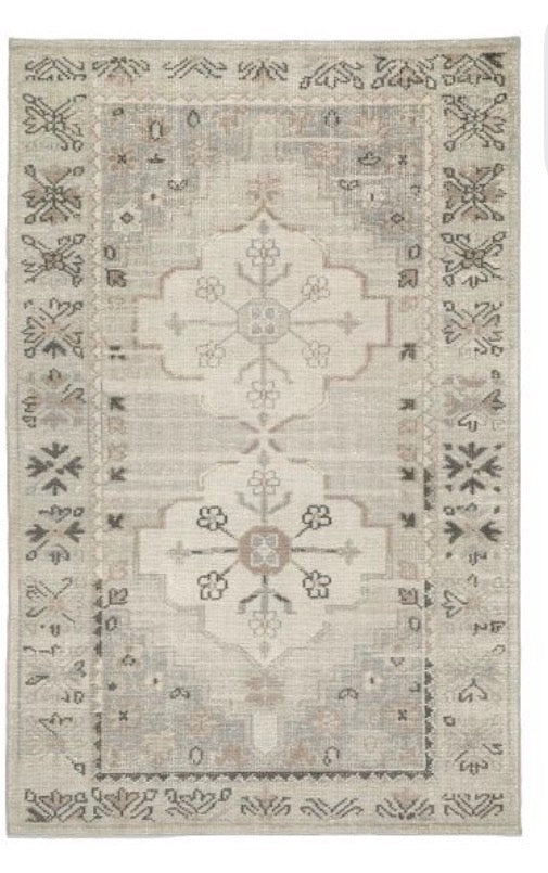 pottery barn 100% wool rug 5x8