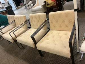  NOIR Marx Industrial Metal Frame Lounge Chairs (pair) 4 abailable
