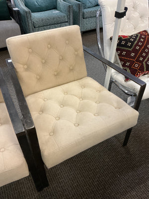  NOIR Marx Industrial Metal Frame Lounge Chairs (pair) 4 abailable