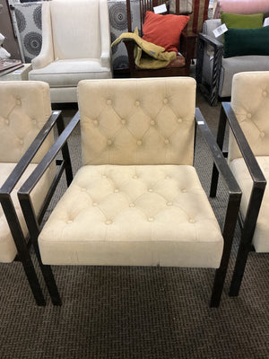  NOIR Marx Industrial Metal Frame Lounge Chairs (pair) 4 abailable