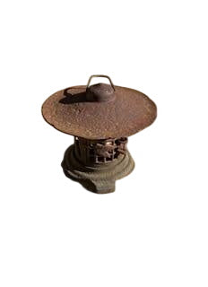 Japanese Style Cast Iron Pagoda Lantern
