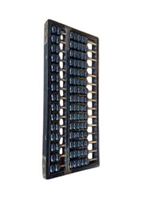 Vintage Chinese Wooden Abacus with Brass Corners