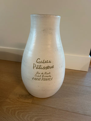 Parlane La Petite Cuisine White Statement Pitcher, 15 inches tall, 9 1/2 inches wide