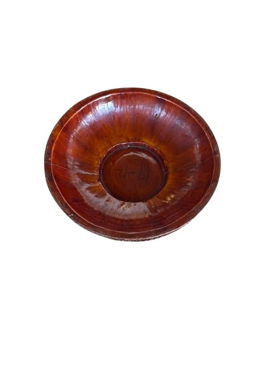 Footed Asian Style Lacquerware Bowl