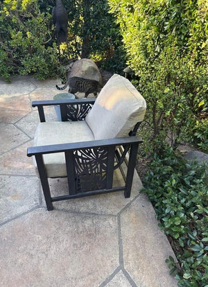 Powder Coated Aluminum Outdoor Fire Pit Set