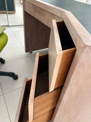 MCM unique desk with bookshelves