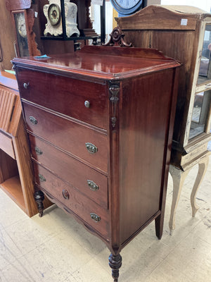 Antique Victorian Eastlake-Style Highboy Dresser18x32x44