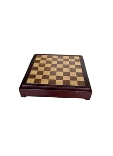 Multi-Game Wooden Chess, Checkers & Backgammon Set with Reversible Board and Game Pieces