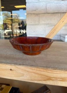 Footed Asian Style Lacquerware Bowl