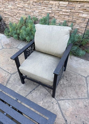 Powder Coated Aluminum Outdoor Fire Pit Set