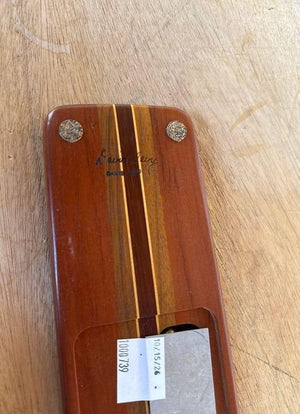 Davis California Signed Multi-Wood Cribbage Board