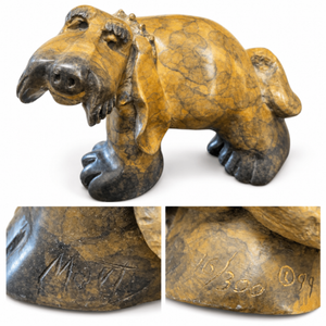 Signed “Marty” Limited-Edition Dog Sculpture, 16/300, 1999 — Attributed to Marty Goldstein