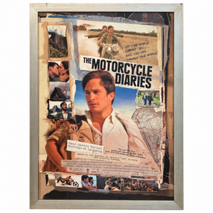“The Motorcycle Diaries” Framed Movie Poster Featuring Gael García Bernal & Rodrigo de la Serna 57 x 76
