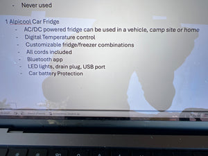Alpicool C50 Portable Car Fridge with App Control and Metal Housing, -20℃ to 20℃ Freezing Range, 44.4L / 47qt Capacity