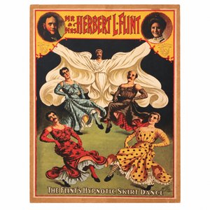 Mr. & Mrs. Herbert L. Flint “The Flint’s Hypnotic Skirt Dance” 52″ × 72″