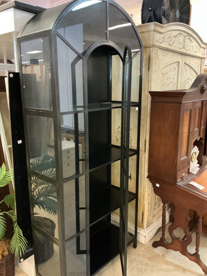 Crate & Barrel Ventana 40" Zinc Arch Storage Cabinet 39.5x39.5x92.5