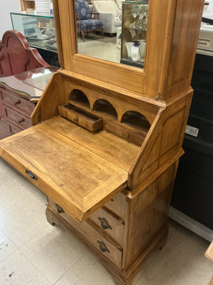 Maple Wood Secretary with Three Drawers