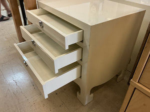 Villa & House Jacqui 3-Drawer Side Table / Nightstands (pair) 25x25x20