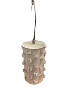 White Ceramic Textured Table Lamp