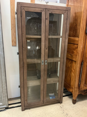 Crate & Barrel Morris 36"  Reclaim Pinewood Bookcase Cabinet 36x15x77