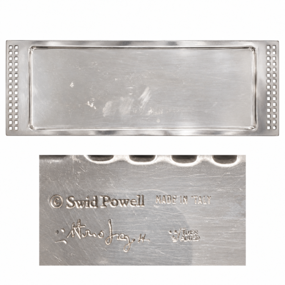 Richard Meier for Swid Powell Italian Silver-Plated Rectangular Serving Tray